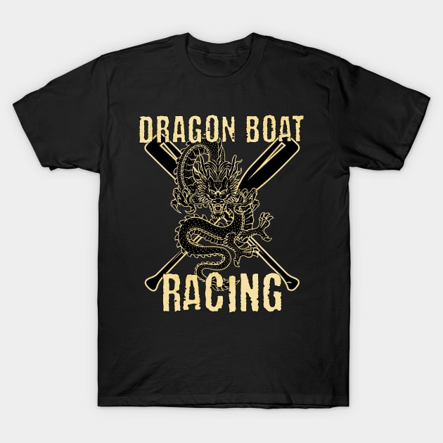 Dragon Boat Racing T-Shirt by Yesteeyear